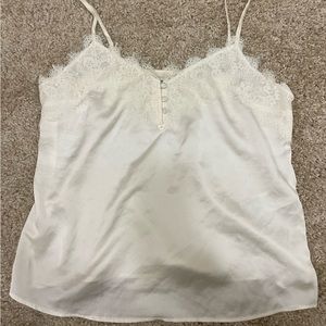 ABERCROMBIE SILK LACE TANK TOP